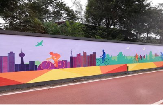 金湖墙体彩绘-围墙