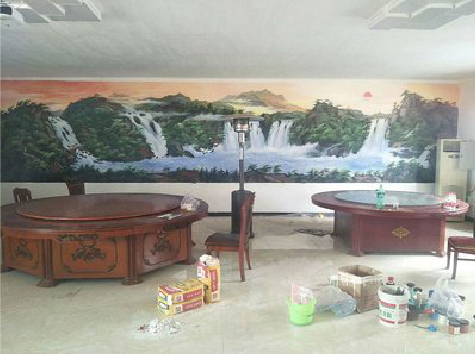 金湖墙绘-写实风景