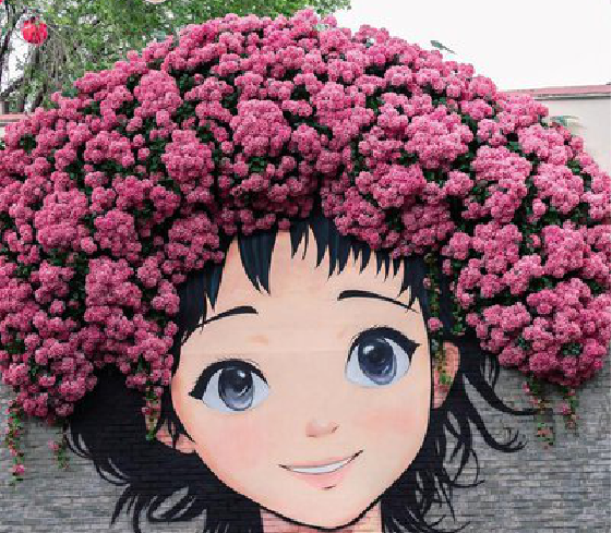 金湖墙体彩绘-网红墙打卡