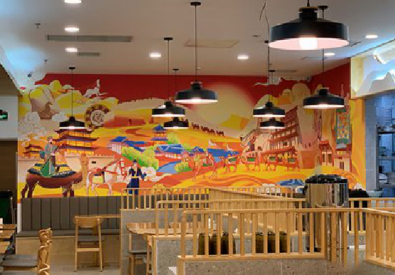 金湖商业空间彩绘介绍。