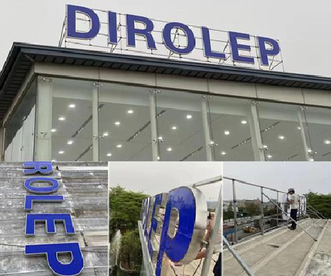 金湖楼顶发光字安装的注意事项。